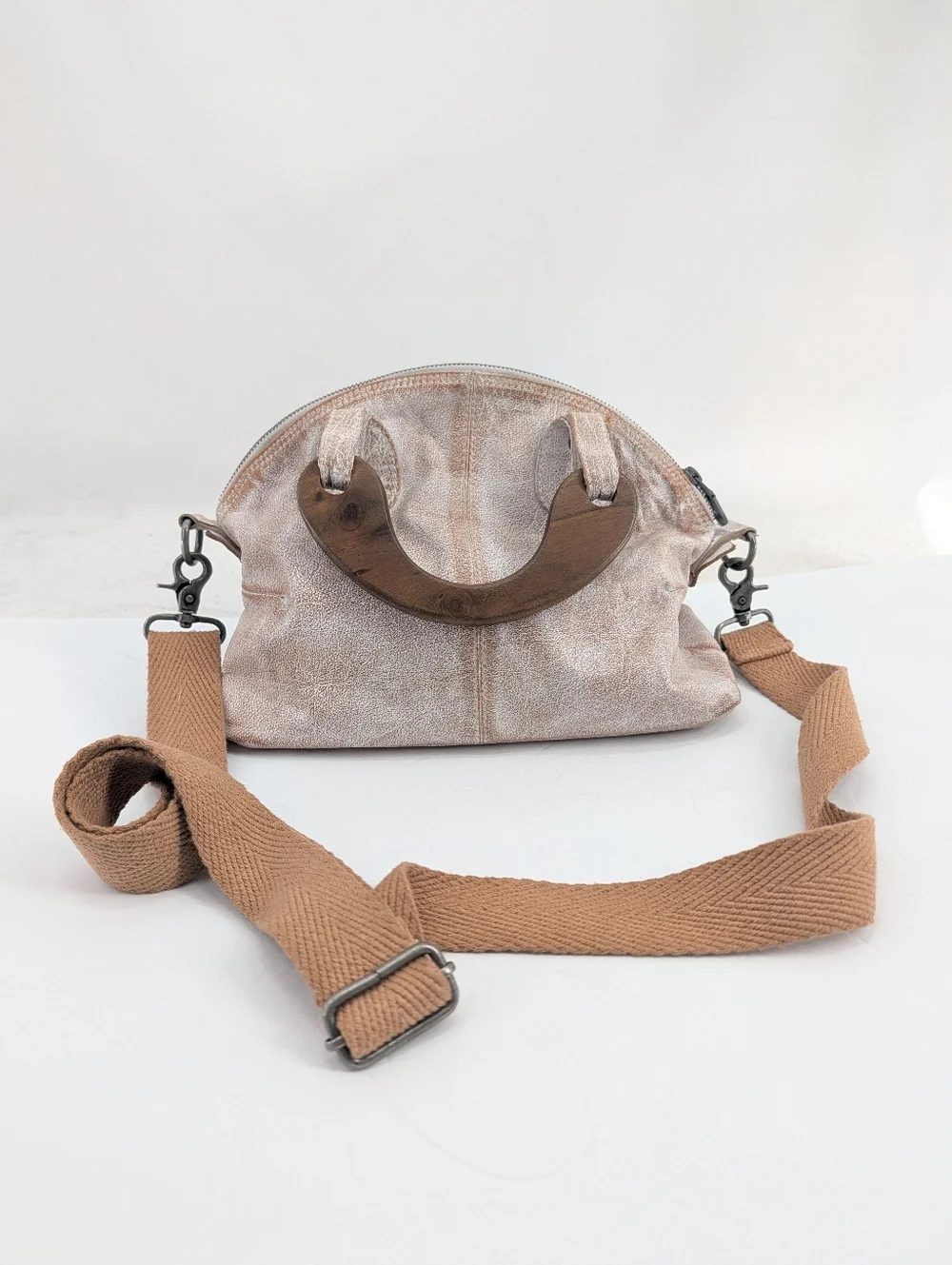 Free People We The Free Baby Willow Tote Bag *FLAWED* Festival Boho Cowgirl - Picture 2 of 16